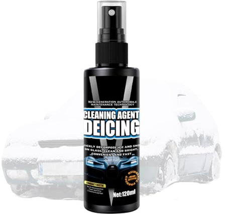 Spray per sciogliere il ghiaccio in parabrezza, spray scongelatore per parabrezza auto - agente spray per sciogliere ghiaccio da 120 ml, agente scongelatore e scioglimento rapido della neve - Spray