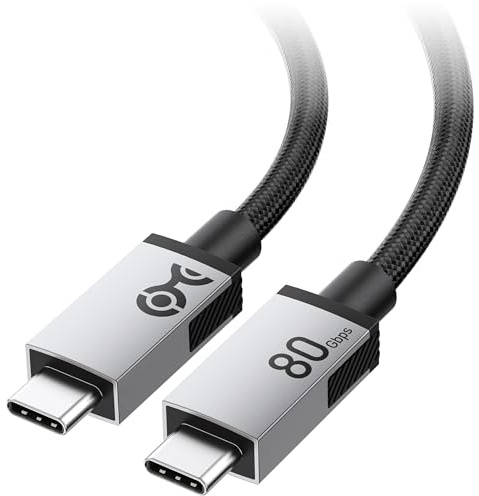 Cable Matters 80Gbps Cable USB4 Trenzado, 8K@120Hz, 1m