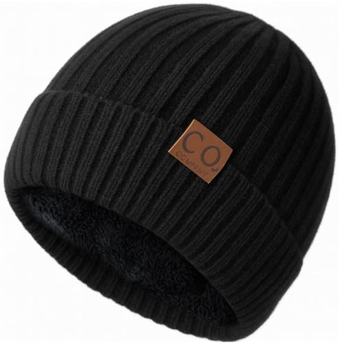 Carhartt Mütze Damen, Wintermütze Damen, mütze Herren, mützen Herren, Schwarze Beanie Damen, Warme und Bequeme Mütze
