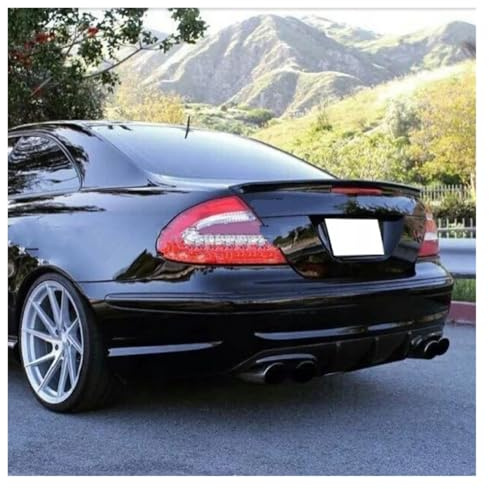 Trasero Spoiler Alerón Trasero Fibra Carbono/FRP para Benz W209 2004 2005 2006-2007 para CLK-Class CLK200 280 350 55 63 Alerones(Unpainted)