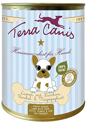 Terra Canis Dog Welpe mit Lamm | 6X 800g Welpenfutter nass