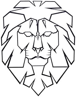 KunstLoft Wanddeko Metall | 100% HANDGEFERTIGT | 80x61x2cm | Wandbild Metall 'König der Tiere' | Tierskulptur | Schwarz | Wandskulptur | Metalldeko Wand Wohnzimmer