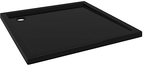 vidaXL Shower Base Tray, Bathroom Tray, Low Threshold Shower Pan, Slip-resistant, Easy to Clean & Assemble, Reinforced ABS, 31.5x31.5x1.6