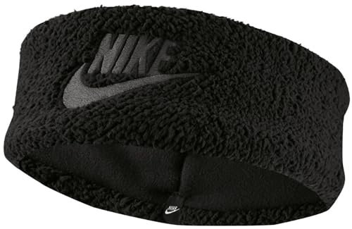 Nike Sherpa Stirnband für Damen in der Farbe Black/dk Smoke Grey, Größe: ONE Size, N.100.4357.079.OS