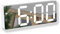 BSWL Horloge Numérique avec Grand écran LED,Reveil Numerique avec Temperature Horloge Digitale Luminosité Réglable Horloge Murale Numerique Digitale a Pile/USB 2 Alarmes, 12/24H, Fonction Snooze