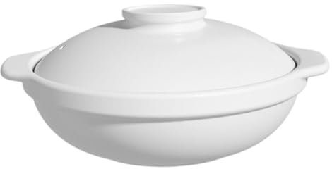 MAGICLULU Pentola in Ceramica Per Stufato Pentola Per Zuppa Coperchio Casseruola Doppia Maniglia Facile Da Pulire Materiale Stabile