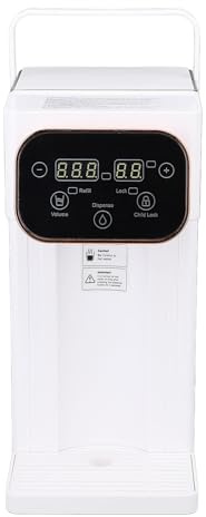 Generic Distributore di Acqua Calda, Controllo dei Pulsanti 3L Distribuzione di Acqua Calda Auto -pulizia 10 Capacità (Plug 220v)