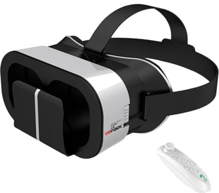 Occhiali VR per cellulari - Occhiali VR 3D scalabili per realtà virtuale, visori VR ad alta risoluzione | Visore per realtà virtuale 3D, occhiali per realtà virtuale per film in 3D, viaggi e video pan