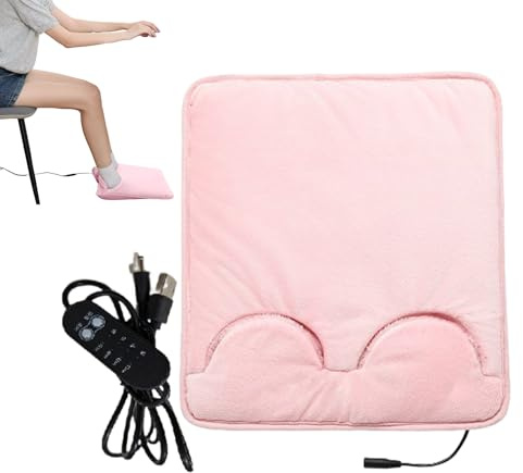 Chauffe-Pieds Électrique - Coussin Chauffant Électrique pour Pieds - Matelas Thermostatique Corps Entier - Température Réglable Bureau Hiver Chambre Femmes Hommes Jambes Abdomen