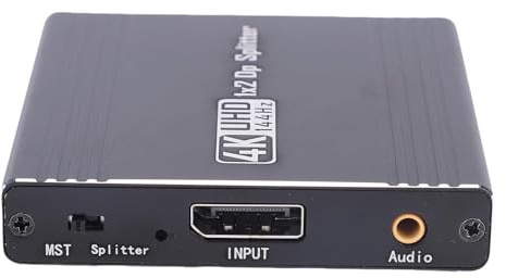 GOWENIC DisplayPort 1.4 Splitter Adapter med UHD-upplösning 4K144Hz Dual Display för Datorentusiaster
