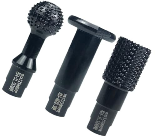 VALICLUD Juego de Brocas Fresas Rotatorias para Amoladora Angular M14, Acero 45, 3 Piezas, para Tallado y Corte Preciso en Madera, Accesorio de Molienda para Carpintería, Compatible