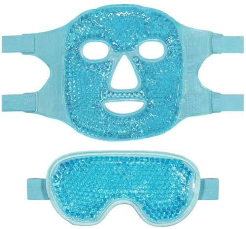 Masque Oculaire à Compresse Froide en Gel Pvc, Lot de 1 Set, pour Femmes | Masque à Compresse Froide Visage, Soulage les Gonflements les Yeux, Usage Maison ou Bureau