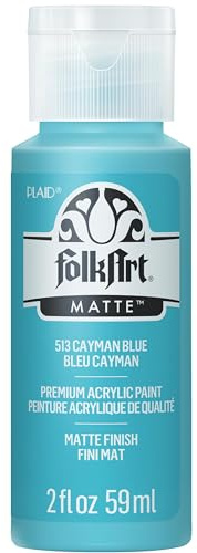 FolkArt Acrylic Paint in Assorted Colors (2 Ounce), 513 Cayman Blue
