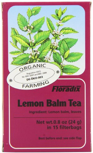 Salus Organic Lemon Balm Herb 15 Teabags (Pack of 6, Total 90 Teabags)