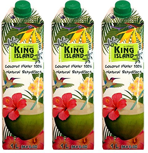 Kokoswasser - King Island - Coconut Water - 100 % - 3 x 1 Liter