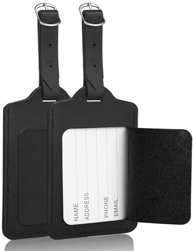 flintronic Viaggio Bagagli Tag, 2 Pezzi Etichette per Valigia, Bagaglio Accessori da Viaggio Luggage Tags, Viaggio Holiday Deposito Bagagli Tag
