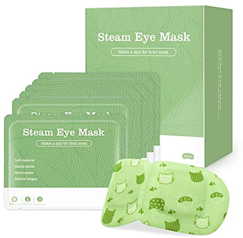 Jekeno Steam Eye Mask, 16 Packs Eye Masks for Dry Eyes, 40-60 Minutes Self Moist Heated Warm Compress Eye Mask Disposable for Sleep, Spa Relaxing Trip Gifts, Travel Essentials for Women Men