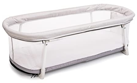 Baby Delight Snuggle Nest Bassinet, Portable Baby Bed, for Infants 0 – 5 Months, Driftwood Grey