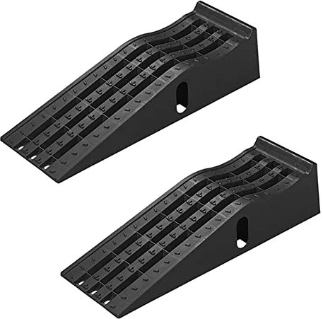 Auffahrrampe 2 Stück bis 3000Kg Auffahrkeil 21x91x31cm Rampe für PKW, Wohnmobil