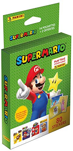 Panini Super Mario Stickers Blister 14 Pochettes + 2 Offertes