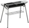 Outsunny Barbecue a Carbonella con Griglia BBQ e Piastra, Barbecue Portatile con Cestino, Ganci e Ripiani, 96x61x72cm, Nero
