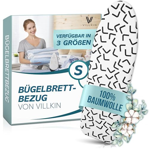 Villkin Funda para tabla de planchar de algodón para plancha de vapor