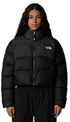 The North Face Cropped Saikuru Jacka för kvinnor, Tnf Black/Asphalt Grey, XXL
