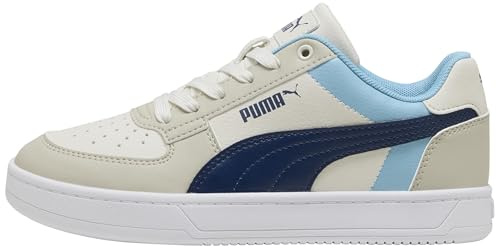 Puma Baskets Unisexes Caven 2.0 Block Jr pour Enfant, Desert Dust Persian Blue Aqua Green, 36 EU