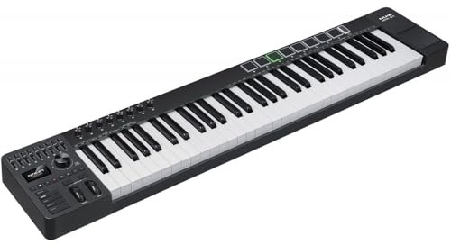 NU-X | NTK-61 MIDI Control Keyboard a 61 Key, 5 Octave Multi-Functional MIDI Controller | Cubase LE included, Semi-Weighted Keys, Pitch & Modulation Wheels