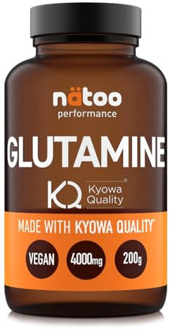 Nätoo Glutamine Performance 200g | Integratore di Aminoacidi con L Glutammina Pura Kyowa® | Recupero Muscolare e Alto Assorbimento | Post Workout con 50 Dosi per confezione | Formula Premium Vegan