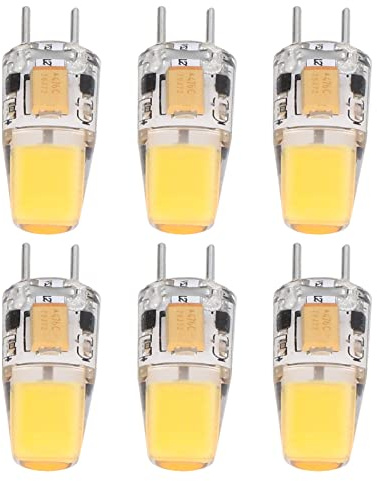 Fafeicy GY6.35 LED- Dimbar Silikonlampa 500LM Varmvit 2700F för Ljuskronor Takbordslampor