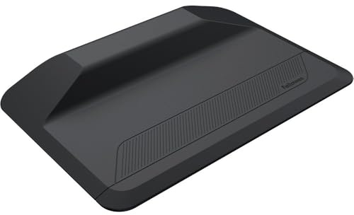 Fellowes Anti-Ermüdungsmatte ActiveFusion™ für Steharbeitsplätze, ergonomisch, mit Stufendesign, für Büro und Home Office Schwarz