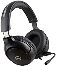 IOGEAR Kaliber UNIKOMM Universal Headset - 50mm Max Bass Drivers - 4-Way Swiveling Noise Isolating Earcups w/Memory Foam - Built-in Volume Control & Mute - Detachable Boom Mic - 3.5mm Connector -
