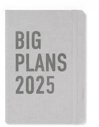 Letts of London Big Plans A5 vecka att se dagbok 2025 – sten