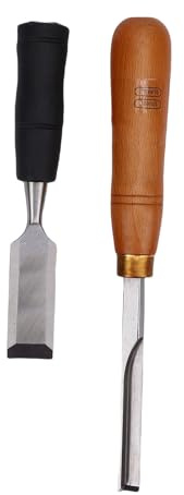 Luocute Forged Construction Woodworking Chisel, Metal Strike Cap Corner Chisel for Wood Stone Carving with Ergonomic Handle, Efficient Chiseling, Versatile Crafting Tool, Craft Carve