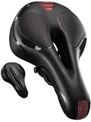 Compatible for YOUNGDO Trekking Bike Seat Saddle Waterproof Hollow Comfortable Gel Foam Cycling Bicycle Cushion for Road Exercise(Trekking)
