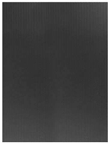 sourcing map Wellpappe Kunststoffplatten 3 mm Schwarz Blank Yard-Rasenschilder 12 Zoll x 16 Zoll wasserdichtes Schild Blank Board