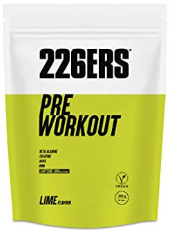 226ERS Pre Workout | Boisson Végétalien en Poudre Pré-entraînement avec L-Arginine AKG, HMB, Créatine et Bêta-Alanine, sans gluten, sans sucre et sans lactose, Saveur Citron Vert - 300gr