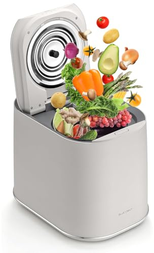 THINKWARE BLUEVENT MUMU Smart AI Electric Food Composter, 4L Capacity, Odorless, Quiet 20 dB, Green Mode, on Kitchen Countertop, Only Takes 4-8 Hours to Turn Food Waste into Compost (Composter)