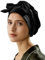 LilySilk 100% Reine Maulbeerseide Schlafmütze für Damen Natürliche Seidenmütze zum Schlafen und Haarpflege Nachthaarwickel mit langem elastischem Band zum Halten,Schwarz