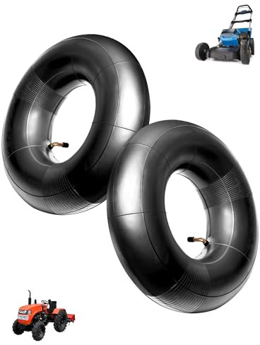 NETONDA 2 Pcs Chambre a Air 15x6.00-6 Valve Coudée Tr-87 Chambre à Air Tracteur Tondeuse 6.00-6 pour Tondeuse Autoportée Remorque Brouette