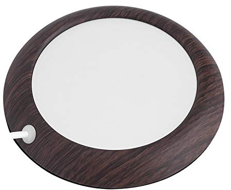 Keenso Calentador de Taza USB Compacta, para una Taza de café y té Metales, Mantenga su Interno Cálido, Acero Inoxidable y de Cerámica Adecuadas para Sujetar (Grano de Nuez Profunda)