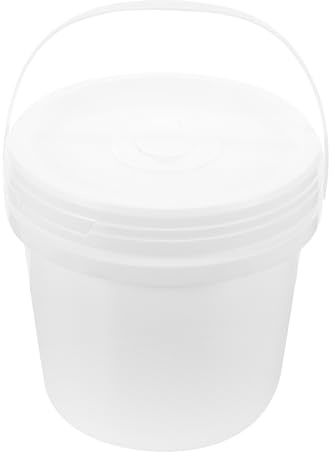 Hemobllo Secchio Contenitore Grande per Salviette Igienizzanti in Plastico Bianco da 5l, Leggero e Portatile per Uso Domestico e Passeggino