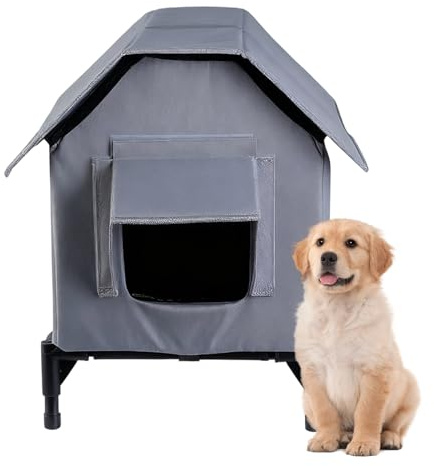 Refugio para gatos callejeros – Tienda de exterior impermeable, caseta aislada para animales con base | Cueva de invierno para gatos, refugio para cachorros de perro de pequeño tamaño, refugio para