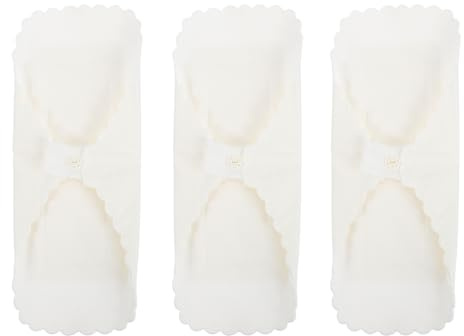 GRADENEVE Compresas Menstruales Reutilizables Diseño Elegante de Algodón 3 Piezas Lavables y Transpirables y Protección Anti-fugas para Mujeres