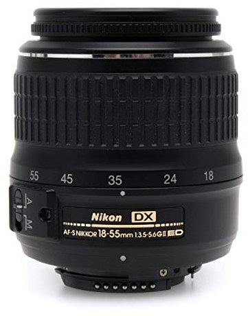 Nikon 2170 AF-S DX ED II - Objetivo Nikkor (18-55 mm, 1:3,5-5,6, Rosca para Filtro de 52 mm), Color Negro