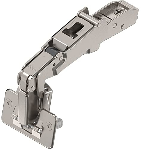 Blum 71T6580 CLIP Top Full Overlay Press-In Cabinet Door Hinge with 170-Degree O, Nickel
