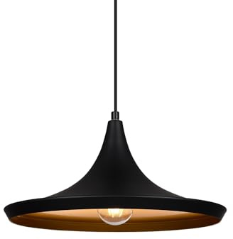 LEDKIA LIGHTING Lámpara Colgante Metal Tri Presley Negro E27