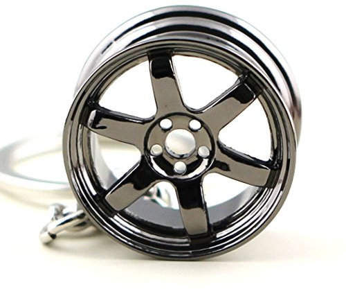 Maycom®, Schlüsselanhänger mit BBS-Reifenfelge, TE37 Black