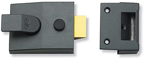 Yale B-89-DMG-60- Deadlocking Nightlatch Less Cylinders - 60mm - Dark Metallic Finish - High Security